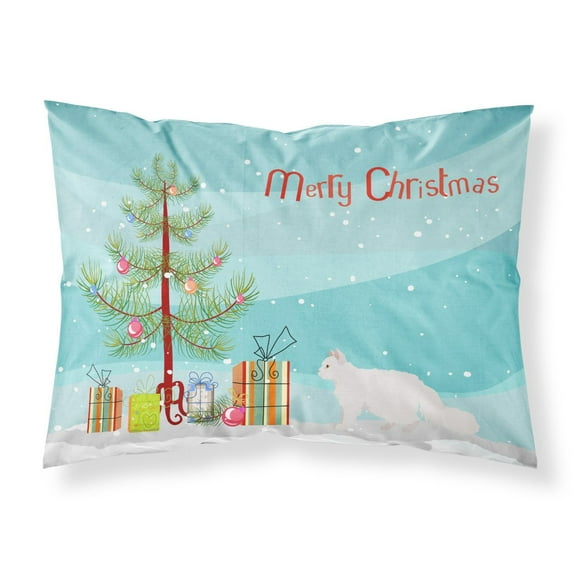 Oregon Rex 2 Cat Merry Christmas Fabric Standard Pillowcase CK4669PILLOWCASE
