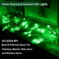 thumbnail image 5 of Hvmvliv St Patricks Day Lights 45LED Lights St Patricks Day Garland Lights 8 Modes Irish Day Lights Battery Operated Shamrocks Lights Party Decor for Home Wall Door Table Mantel, 5 of 8