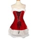 thumbnail image 4 of S-2XL Women Christmas Costumes Suit Xmas Party Sexy Red Velvet Dress Cosplay Santa Claus Costume Outfit Plus Size, 4 of 5