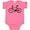 Hot Pink, variant on Inktastic Bicycle Silhouette Boys or Girls Baby Bodysuit