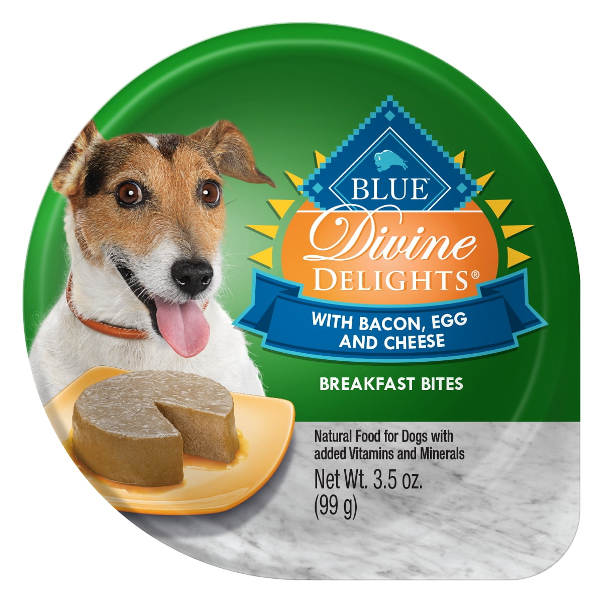 Blue Buffalo Delights Natural Adult Small Breed Wet Dog Food Cup, Bacon