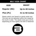 thumbnail image 7 of 1.25 Inch Elastic Stretch Belt with Side-Release Buckle and Adjustable Strap Length, for Men and Women (Black, Regular), 7 of 7