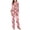 Pink A1, variant on Matching Lounge Sets for Women Halloween Printed Comfy Sleepwear Button Down Top and Pant Casual Pajamas Plus Size Woman Clothes Orange XL