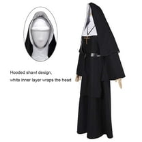 The Nun Costume for Adult,Nun Mask Costumes for Women Nun Costume 5pcs Set