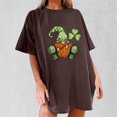 thumbnail image 2 of QIPOPIQ Chemises à Manches Courtes pour Femmes Col Rond T-Shirts de la Saint-Patrick Chemise Verte Trèfle Tunique T-Shirt de la Saint-Patrick Hauts Surdimensionnés T-Shirts de Vacances T-Shirts Graphiques Offres, 2 of 5