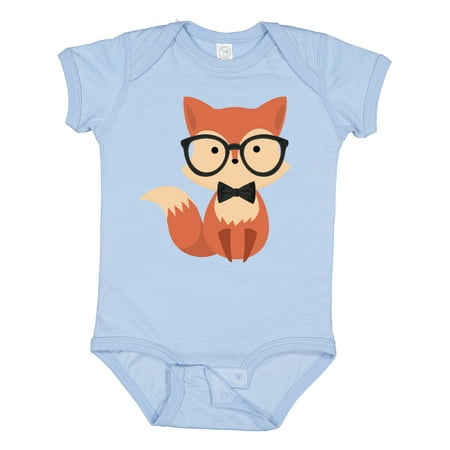 

Inktastic Cute Hipster Fox Gift Baby Boy or Baby Girl Bodysuit