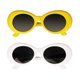 thumbnail image 1 of 2 Unids Gafas de Sol Clout Goggles Lentes Ovaladas Marco Grueso Plástico Protección Solar para Mujer Hombre Soledad gafas de sol clout goggles, 1 of 10