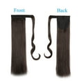 thumbnail image 2 of SHCKE 20/22 Inch Wrap Around Ponytail Extension Curly Straight Clip In Hair Extension Synthetic Hairpieces for Women Dark Brown, 2 of 4