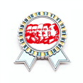 thumbnail image 1 of Rojo el marxismo el Presidente Mao en China Insignia broche Medalla ganadora, 1 of 3