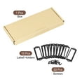 thumbnail image 3 of Unique Bargains 83x30mm Drawer Tag Label Metal Label Holder File Tag Frames Black 10 Pack, 3 of 6