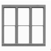 HO 3-Unit 1/1 Dbl Hung Window 100"w x 92"h (4) (D)
