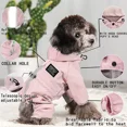 thumbnail image 5 of Dog Raincoat Waterproof Dog Rain Jacket with Reflective Strap and Leash Hole Rainy Day Pet Clothes Windproof Puppy Cat Rain Coat (Pink,M), 5 of 7