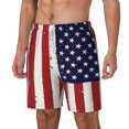 thumbnail image 5 of Mens Swim Trunks America Flag Quick Dry Board Shorts with Compression Liner, 5 of 6