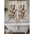 thumbnail image 7 of Living Room Curtains 72 Inches length, Country Birds Window Treatment Curtain Drapes, Envelope Postmark Vintage Farmhouse Botancial Light Filtering Drapes for Bedroom Laundry Room, 52"x72", 2 Panels, 7 of 7