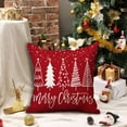 thumbnail image 2 of Christmas Pillow Covers 18x18 Inch Set of 2 Christmas Tree Merry Christmas Decorative Red Throw Pillows Winter Christmas Decor for Home Couch 143E, 2 of 6