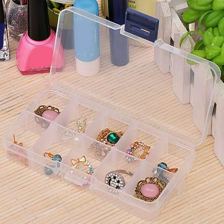 Transparent Plastic Organizer Jewelry Storage Boxes Multipurpose Storage  Box
