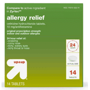 Cetirizine Hydrochloride Allergy Relief Tablets up and up