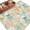 Green Brown, variant on Area Rug for Living Room, Teal Red Jellyfish Coastal Non-Slip Indoor Large Carpet for Bedroom/Dining Room, Summer Beach Coral Starfish Nautical Washable Low-Profile Floor Runner Rugs - 5 x 8 Ft