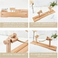 thumbnail image 5 of 1 pc Adjustable Embroidery Frame Hoop Stand Holder Beech Wood Easy Operation Cross Stitch Supplie BurlyWood 58x12x18.5cm Packing: 60.5x13.5x5.5cm, 5 of 7