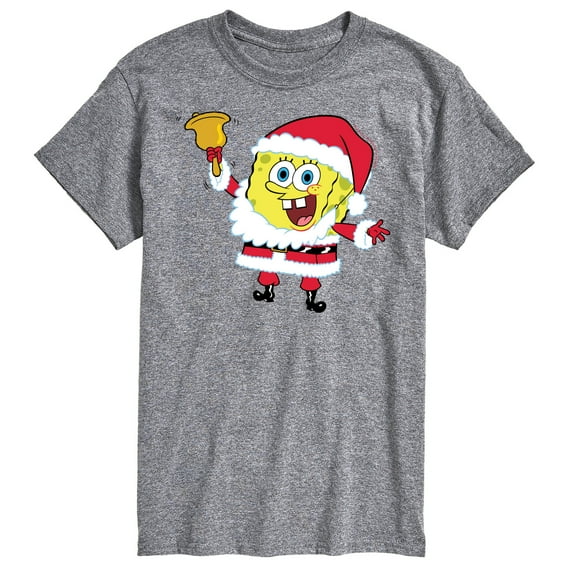 SpongeBob SquarePants - Spongebob Santa Christmas - Men's Short Sleeve Graphic T-Shirt