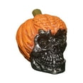 thumbnail image 1 of Estatua de calavera de calabaza, escultura de Halloween, modelo de cabeza de esqueleto, adorno de calavera para Estilo A, 1 of 8