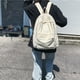 thumbnail image 4 of Mochila informal de lona Mochila de viaje vintage para computadora portátil Libro (Blanco), 4 of 9