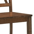 thumbnail image 5 of Duhome Rubberwood Dining Chairs Set of 2, Farmhouse Dining Room Chairs Cross Back Side Chairs for Kitchen, Walnut, 5 of 7
