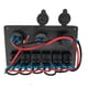 thumbnail image 1 of sweethay Panel de interruptores de coche desmontable, reemplazo de 6 bandas, voltímetro de vehículo automotriz modificado, accesorios de pieza Paneles de instrumentos para automóviles, 1 of 6