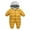 2#Gold, variant on Hzgobj Baby Boy Snowsuit Infant Girl Winter Clothes Toddler Jumpsuit Coat Jacket Outfit Hoodied Baby Boys Hooded Romper Winter Clothing Set Snowsuit With Gloves Jumpsuit Outfits