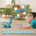 thumbnail image 4 of Juguete de dinosaurio con control remoto Basytodio, lentejuelas reversibles, 4 of 6
