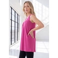 thumbnail image 3 of Roaman's Women's Plus Size Ultimate Pleated Tunic Tank, 3 of 5