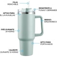thumbnail image 2 of Vaso Térmico de Acero Inoxidable 40OZ Easytao Taza Termica Frio y Caliente con Tapa y Popote Azul Claro, 2 of 3