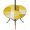 White Yellow, variant on Round Outdoor Tablecloth with Umbrella Hole and Zipper, Sage Green Geometric Tablecloth with Elastic Waterproof, Watercolor Ombre Modern Abstract Art Patio Table Covers for 55" - 60" Pool Tables