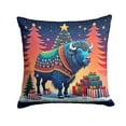 thumbnail image 2 of Buffalo Christmas Fabric Decorative Pillow 14 in x 14 in, 2 of 2