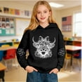 thumbnail image 5 of Tiweut Boys Girls Highland Cow Hoodies Sherpa Lined Cute Long Sleeve Pullover Western Sweatshirt Tops,Black,2-3 Y, 5 of 7