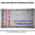 thumbnail image 2 of Sink Bottom Grid 29-1/2" x 16-1/2", Rear Drain with Corner Radius 3/16", Sink Grids Stainless Steel NDG3017R, 2 of 6