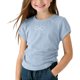 thumbnail image 1 of Blusas y camisas de manga corta con cuello redondo para niños, primavera y verano, color liso, manga corta, cuello redondo, camiseta para niños, parte superior de poliéster para niños, 1 of 4