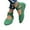 Green, variant on Hoshose Flats for Womens Wide Width Suede Ballet Elastic Strap Round-Toe Hollow Slip-On Shoes Arch Support
