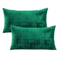thumbnail image 3 of Home Soft Things Textured Velvet Pillow Covers (Set of 2), - Eden - 14" x 26", 3 of 6