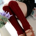 thumbnail image 3 of Dyfzdhu Fashion Women Winter Warm Leg Warmers Knitted Crochet Long Socks, 3 of 6