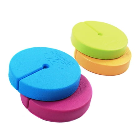 Stem Glass Holder - 4pc BevBase Wine Martini Glass Stem Multicolor RV Boat Stabilizer Holder