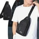 thumbnail image 1 of Mochila cruzada para hombre y mujer: bolso de pecho multiusos para senderismo con correa ajustable, mochila ligera e informal para viajes, actividades al aire libre, trabajo y uso diario., 1 of 6