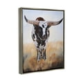 thumbnail image 3 of Stupell Spotted Longhorn Cattle Painting Animals & Insects Painting Gray Floater Framed Art Print Wall Art, 3 of 6