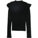 thumbnail image 1 of Camiseta básica Aeropostale con volantes para mujer color negro talla XS, 1 of 2