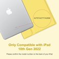 thumbnail image 2 of Detachable Wireless Keyboard Folio with Pencil Holder for 11-inch iPad 11th Gen 2025 (A16) & 10.9-inch iPad 10th Gen 2022,Yellow, 2 of 6