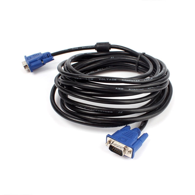 10m 15m 20m VGA 3+4 cable 15 for 15pin 42 inch TV monitor projector Line 1024P R 