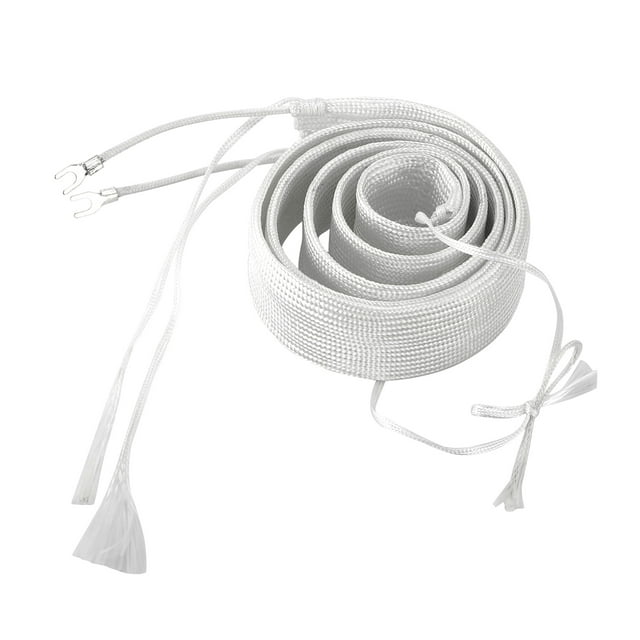 Cinta calefactora eléctrica ANGGREK de fibra de vidrio 1 metro color Blanco