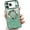 Green, variant on For iPhone 17 Pro Magnetic Glitter Case Compatible with MagSafe,Full Protection Slim Shockproof Anti-Scratch Case with Camera Lens Protector Plating Bling Dust-Proof Net