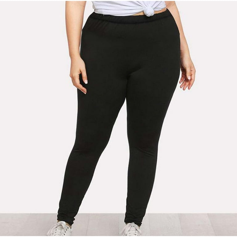 PERFECT FORM LEGGINGS plus Lサイズ ブラック Leggings for Women Plus Size Knee Length and Full Length