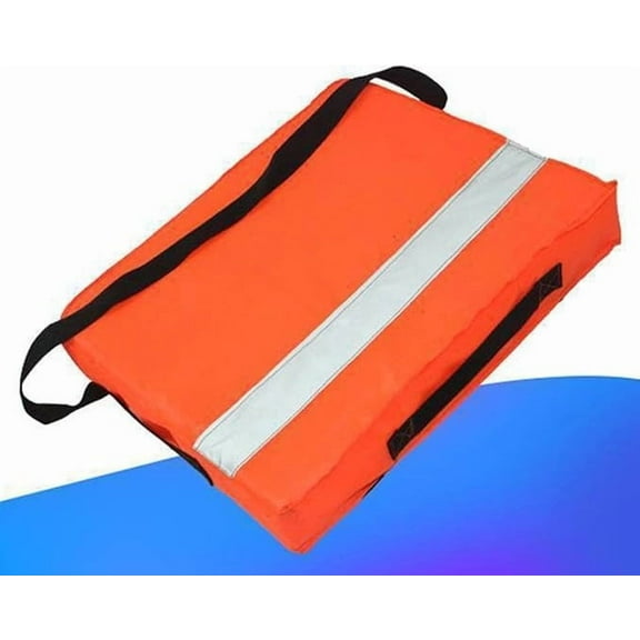 Flotation Cushions for Boats,Boat Throwable Flotation Device,High Buoyancy Boat Throw Cushion with Strap Water Proof,Throwable Flotation Device for Boating(Orange 18*14*2.4in)from ANMUYUM